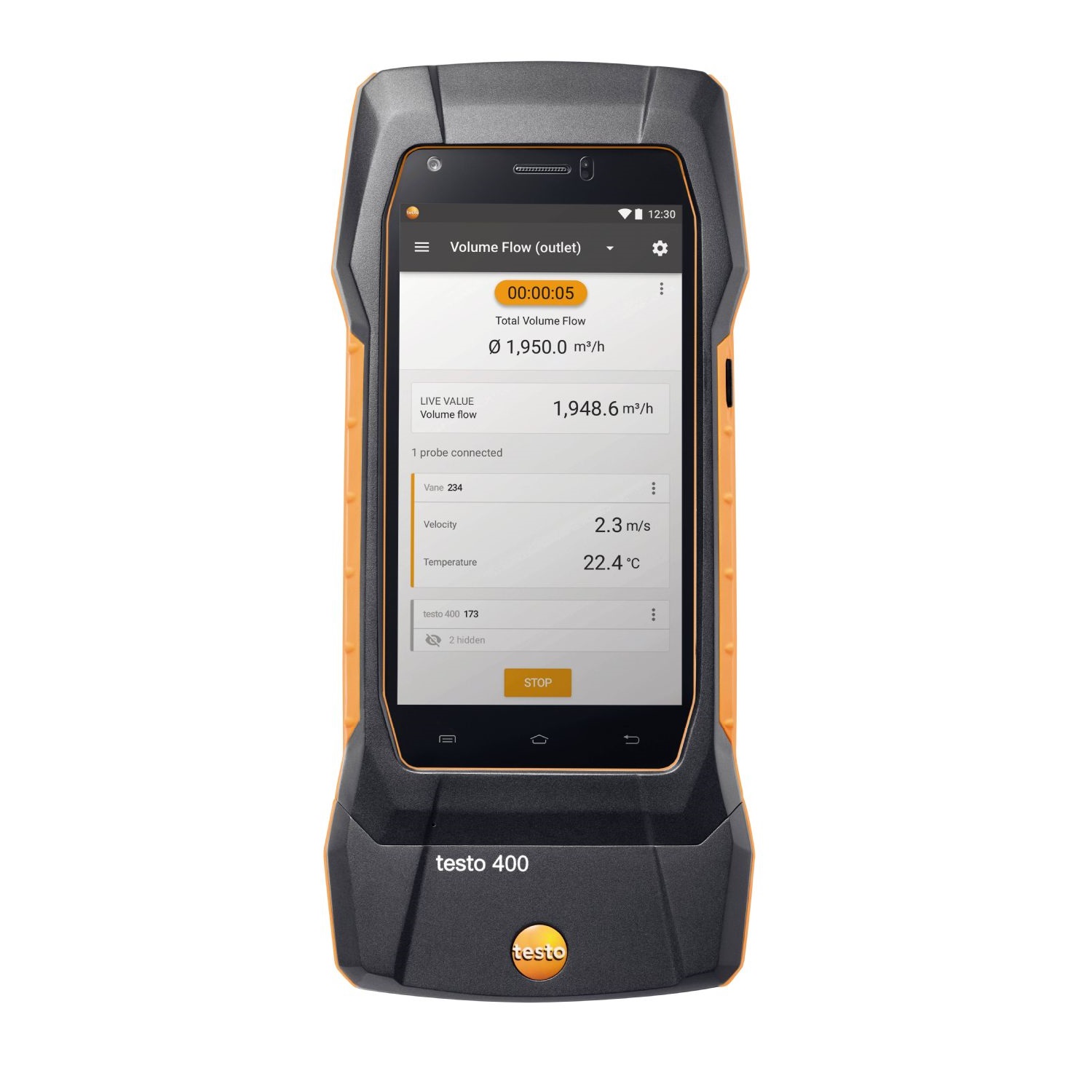 testo 400 - universal air velocity and IAQ measuring instrument